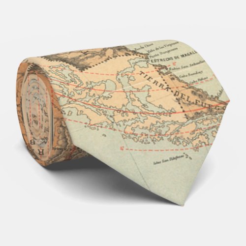 Vintage Map of Argentina 1882 Tie