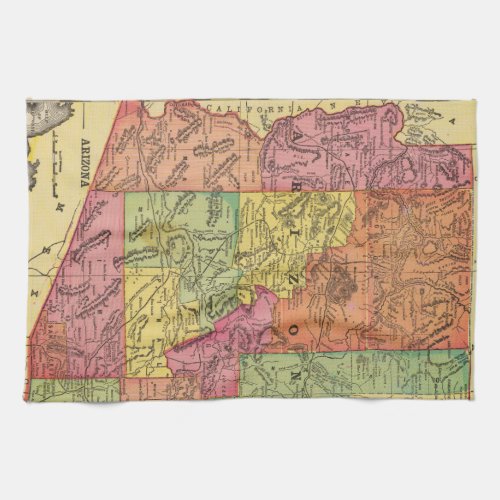 Vintage Map of Arizona 1909 Towel