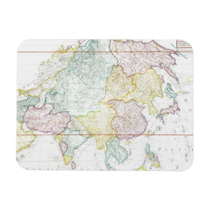 Vintage Map of Asia 1786 Magnet