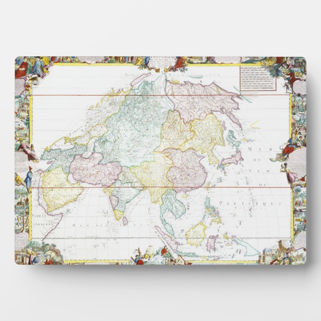 Vintage Map of Asia | 1786 Plaque (Front)