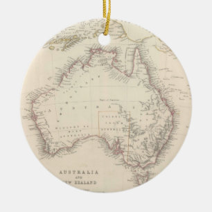 Vintage Map of Australia (1848) Ceramic Ornament