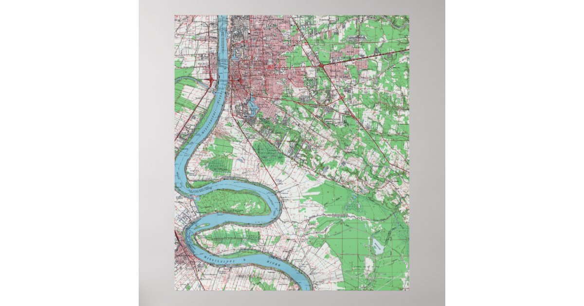 Louisiana State Map, New Orleans Baton Rouge Lafayette, LA, etc - 5 x 7  Postcard