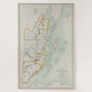 Vintage Map of Belize (1921) Jigsaw Puzzle