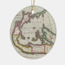 Vintage Map of Bermuda (1638) Ceramic Ornament