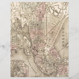 Vintage Map of Boston (1880)