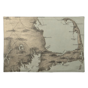 Vintage Map of Cape Cod (1885) Placemat