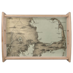 Vintage Map of Cape Cod (1885) Serving Tray