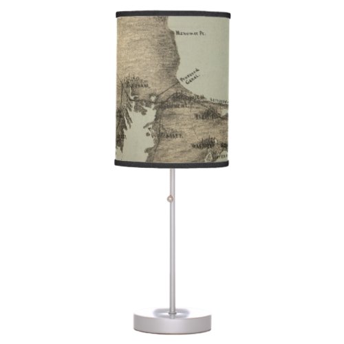 Vintage Map of Cape Cod 1885 Table Lamp