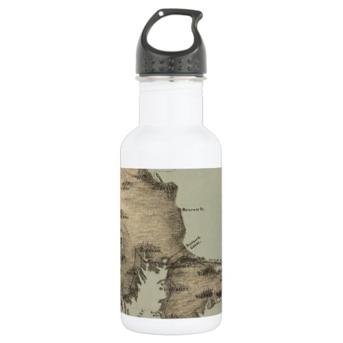 Vintage Map of Cape Cod 1885 Water Bottle