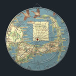 Vintage Map of Cape Cod (1940) Dartboard<br><div class="desc">This is a vintage map of Cape Cod produced in 1940.</div>