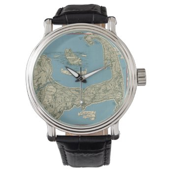 Vintage Map Of Cape Cod (1945) Watch by Alleycatshirts at Zazzle