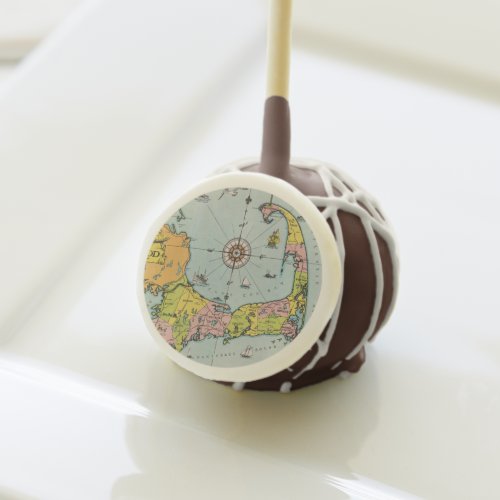 Vintage Map of Cape Cod Cake Pops