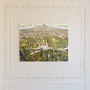 Vintage map of Central Park, New York, 1873 Canvas Print