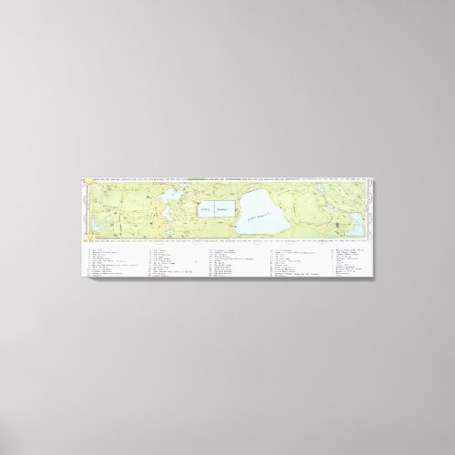 Vintage Map of Central Park NYC 1866 Canvas Print