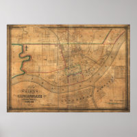 Vintage Louisiana Map (1838) Wall Tapestry by BravuraMedia