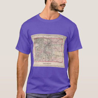 Vintage Map of Colorado 1884 T-Shirt