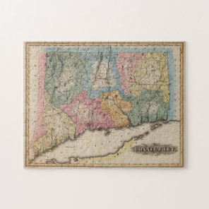 Vintage Map of Connecticut (1823) Jigsaw Puzzle