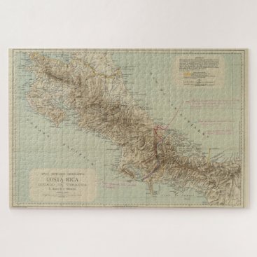 Vintage Map of Costa Rica (1896) Jigsaw Puzzle Vintage Map of Costa Rica (1896) Jigsaw Puzzle