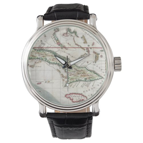 Vintage Map of Cuba and Jamaica 1763 Watch