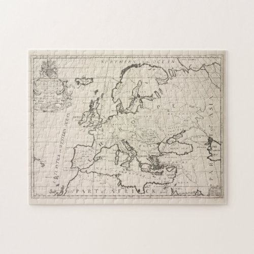Vintage Map of Europe 1700 Jigsaw Puzzle