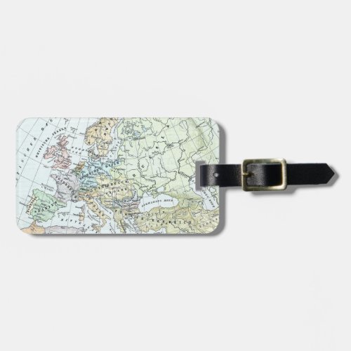 Vintage Map of Europe 1899 Luggage Tag