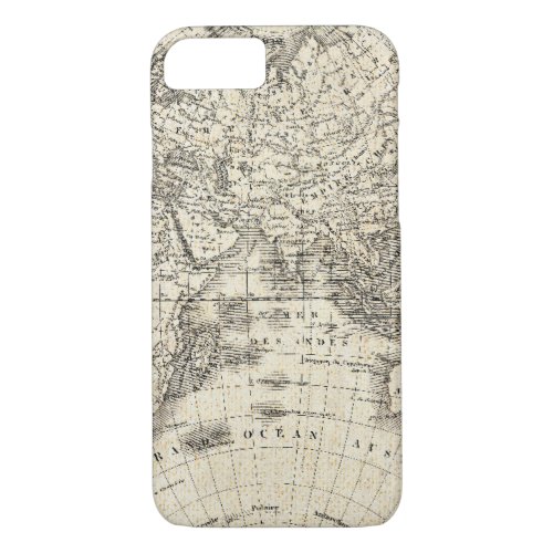 Vintage Map Of Europe and Asia iPhone 87 Case