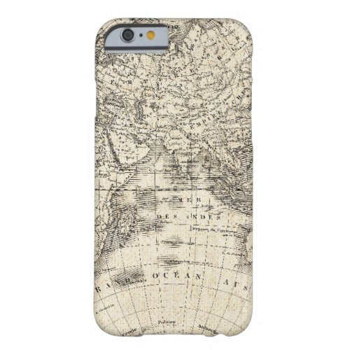 Vintage Map Of Europe and Asia Barely There iPhone 6 Case