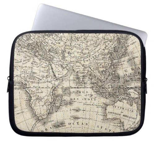 Vintage Map Of Europe and Asia Laptop Sleeve
