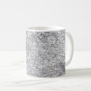 Vintage Map of Europe - Germany, Netherlands Gift Coffee Mug