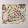 Vintage Map of Finland (1665) Poster