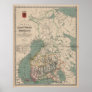 Vintage Map of Finland (1860) Poster