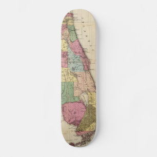 Vintage Map of Florida (1870) Skateboard Deck