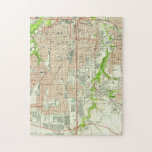 Vintage Map Of Fort Worth Texas (1955) Jigsaw Puzzle at Zazzle