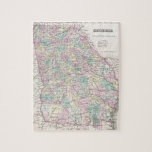 Vintage Map Of Georgia (1855) Jigsaw Puzzle at Zazzle