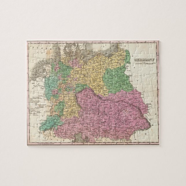 Vintage Map of Germany (1827) Jigsaw Puzzle (Horizontal)