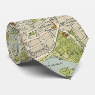 Vintage Map of Helsinki Finland (1920) Tie