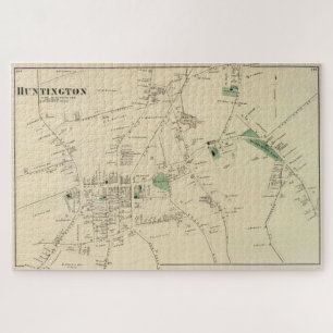 Vintage Map of Huntington NY (1873) Jigsaw Puzzle
