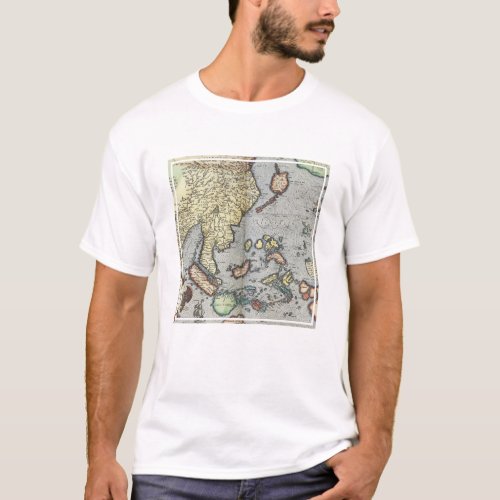 Vintage Map of India  1592 T_Shirt