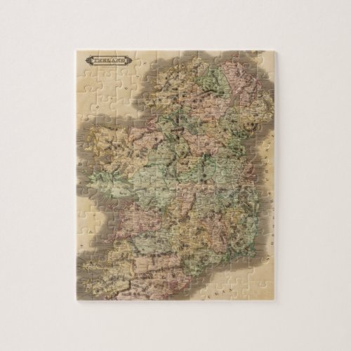 Vintage Map of Ireland 1831 Jigsaw Puzzle