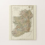 Vintage Map Of Ireland 1862 Puzzle at Zazzle
