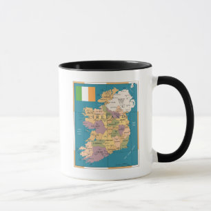 Vintage Map of Ireland Mug