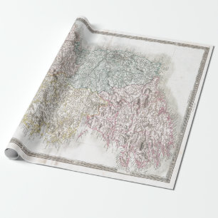 Vintage Map of Ireland Wrapping Paper