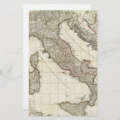 Vintage Map of Italy (1764) (Front/Back)