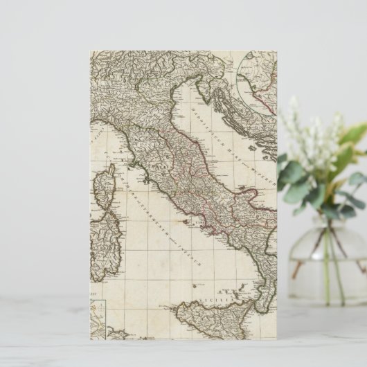 Vintage Map of Italy (1764) (Standing Front)