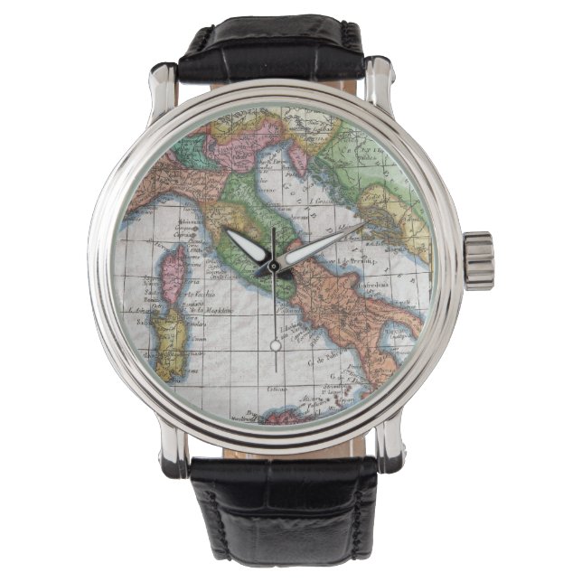 Vintage Map of Italy (1780) Watch (Front)