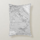 Vintage Map of Italy Pillow