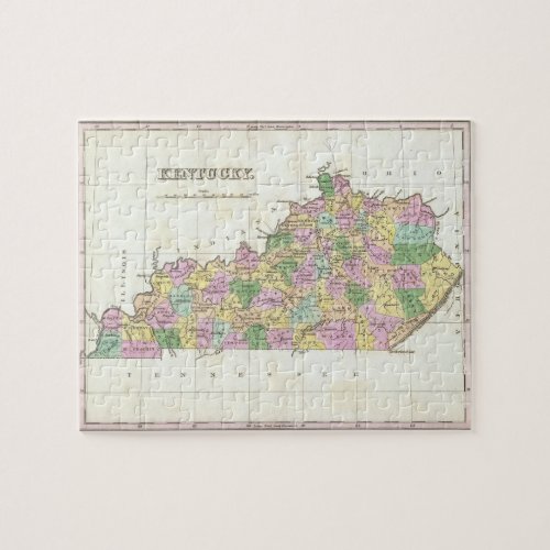 Vintage Map of Kentucky 1827 Jigsaw Puzzle