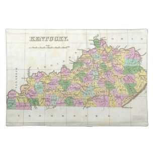 Vintage Map of Kentucky (1827) Placemat