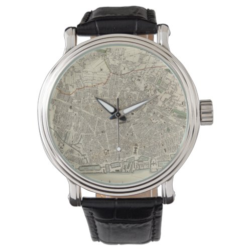 Vintage Map of Liverpool England 1836 Watch