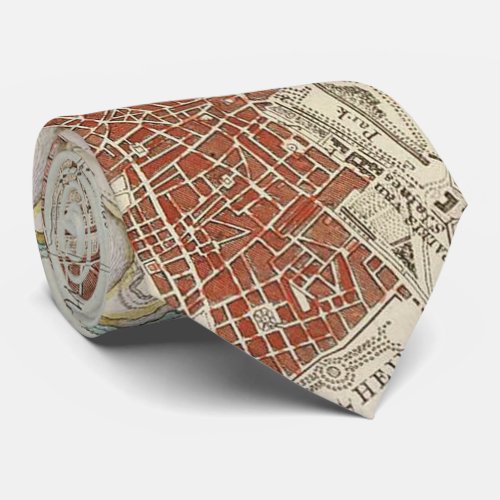 Vintage Map of London England 1754 Tie